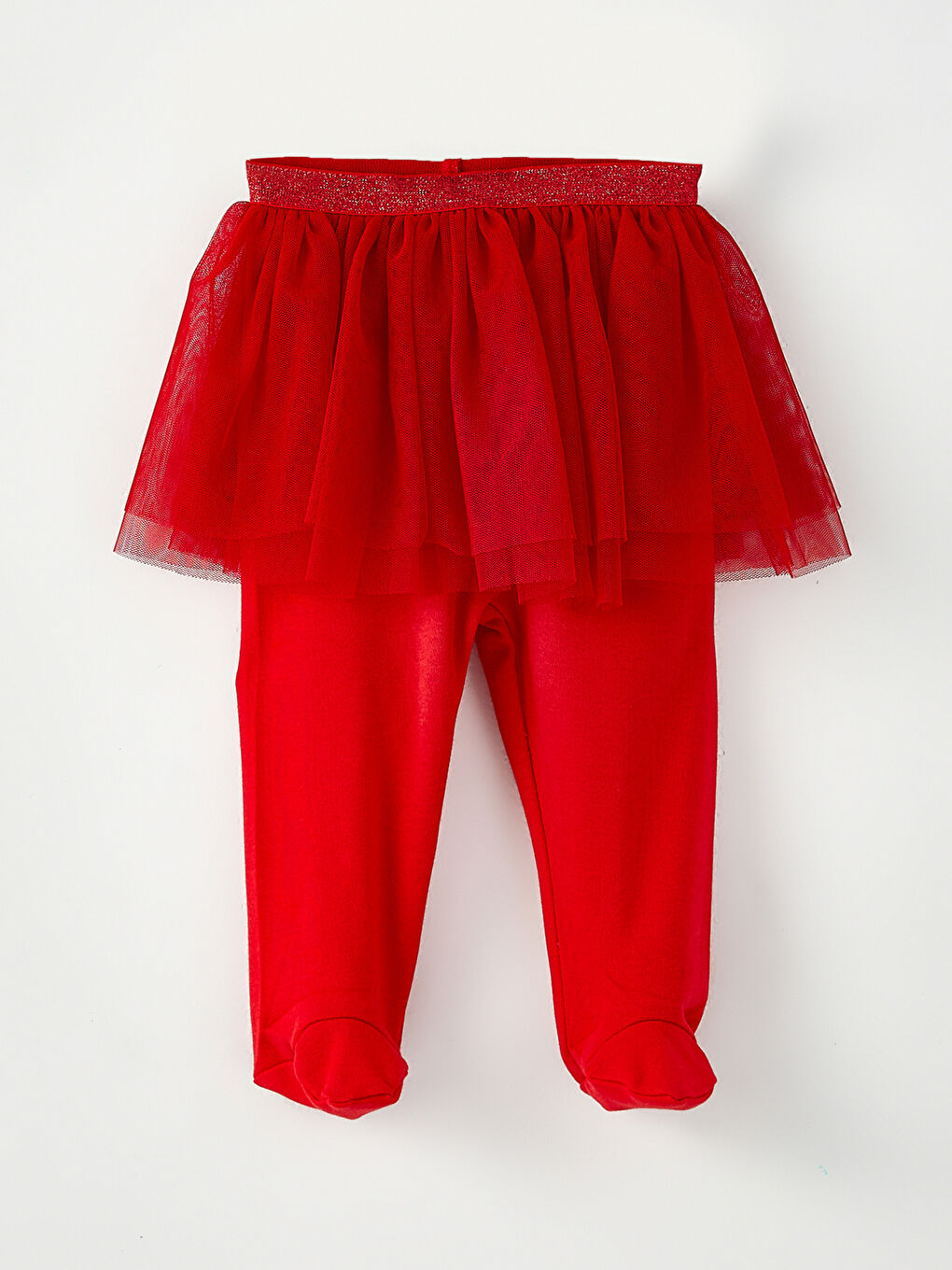 Круглый вырез с длинным рукавом новогодний комплект для малышки девочки из 3-х штук-2