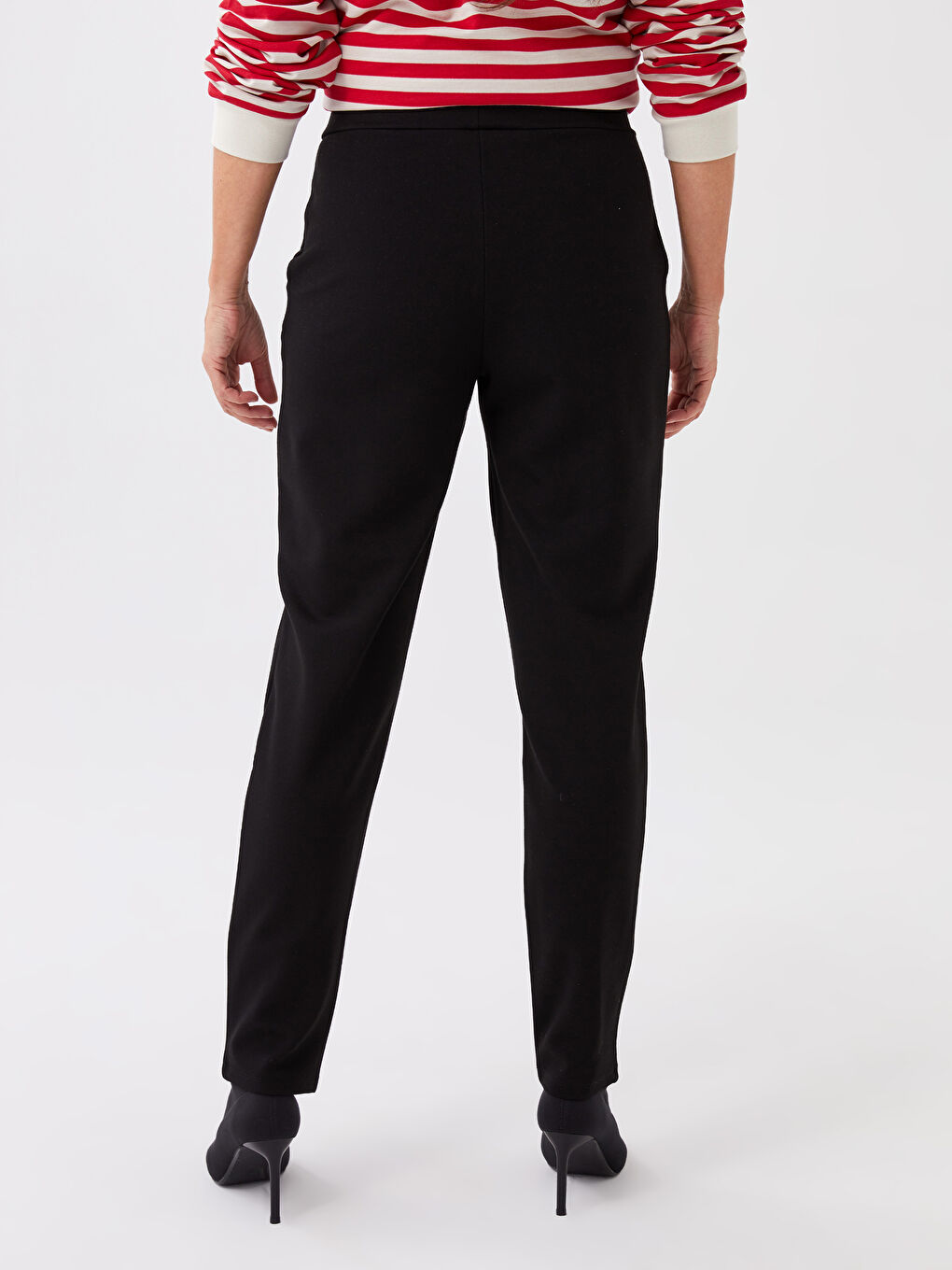 Pantaloni Simpli cu Croială Standard pentru Femei-4