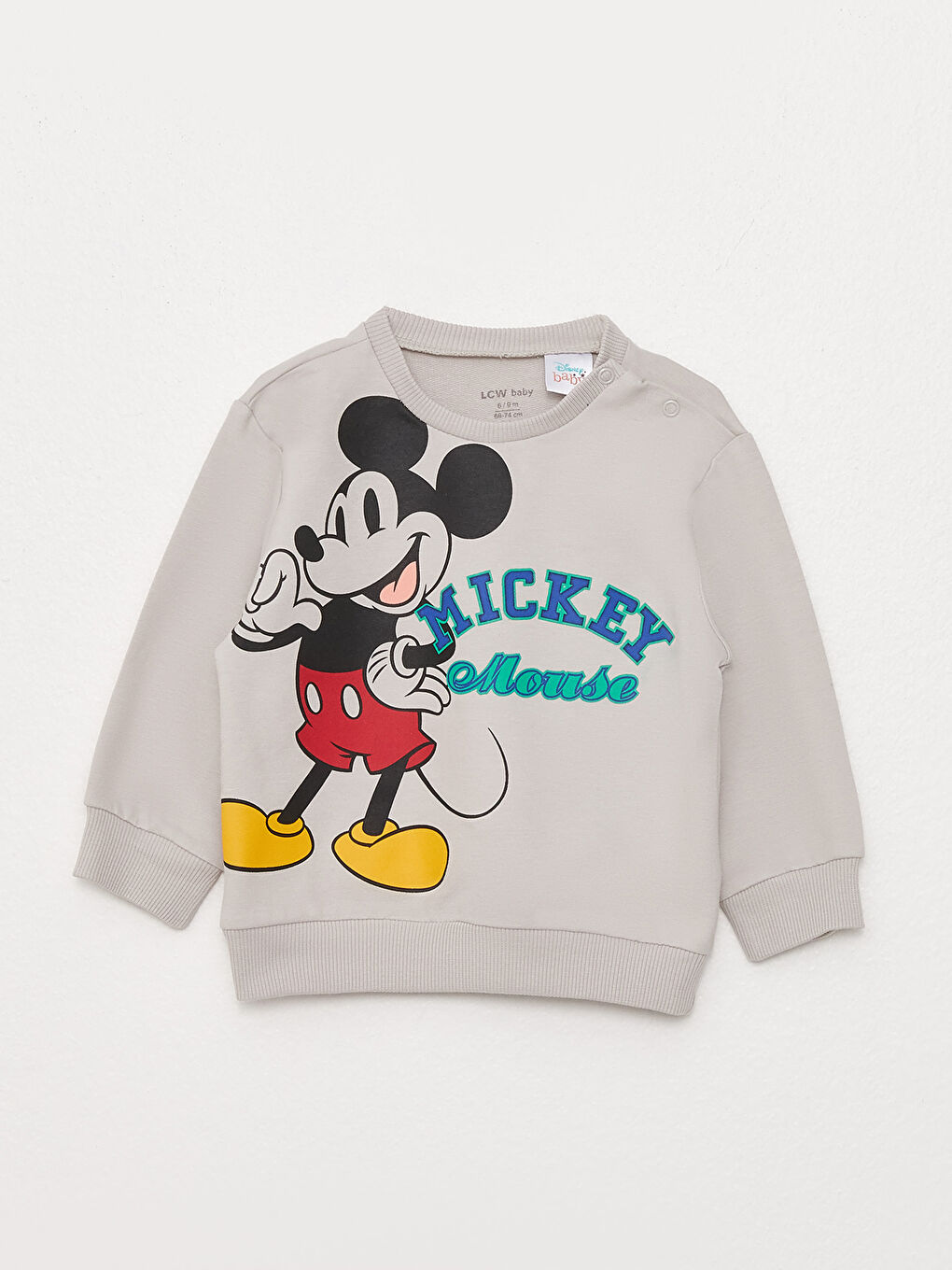 Crew Neck Long Sleeve Mickey Mouse Printed Baby Boys' Sweatshirt and Sweatpants 2 Pack Set-1