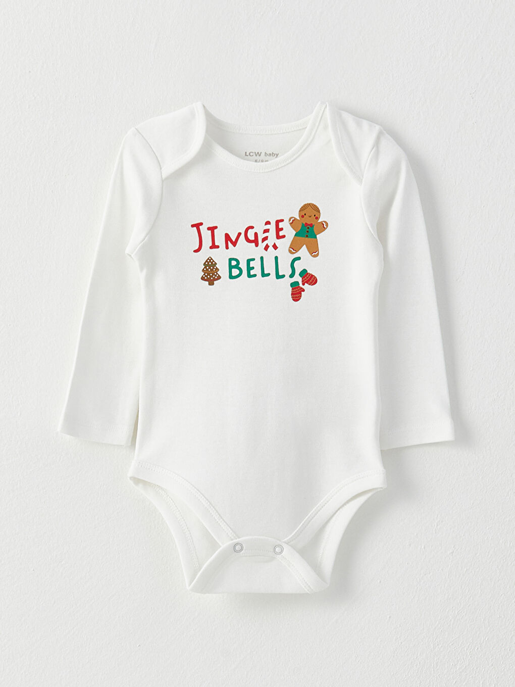 LCW baby Crew Neck Long Sleeve New Year Themed Baby Boy Body with Snap Crotch 2-Pack -W2EF32Z1-FDU