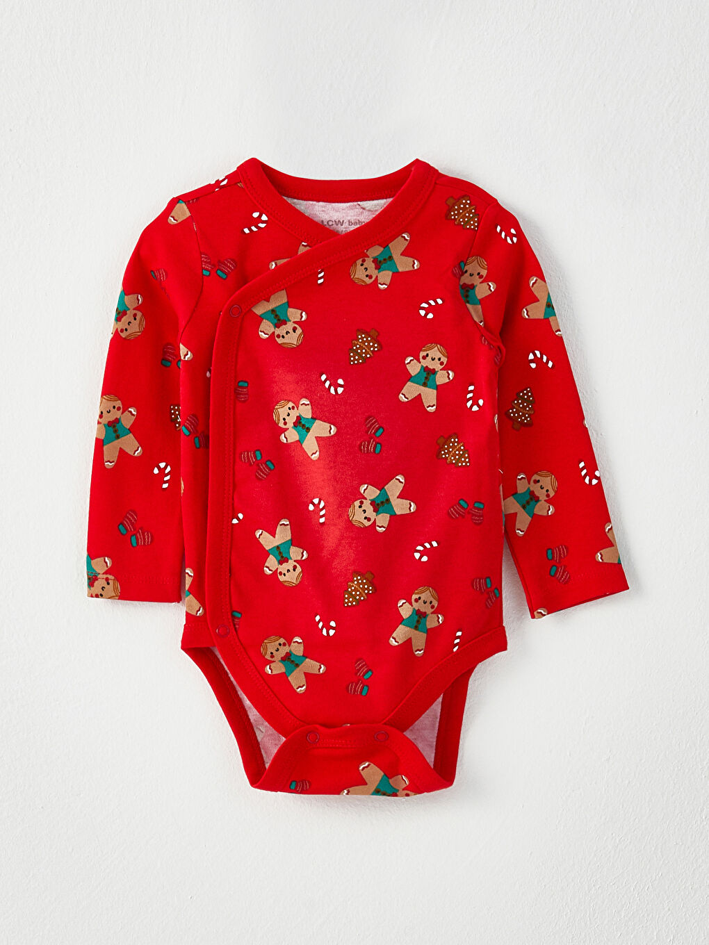 LCW baby Crew Neck Long Sleeve New Year Themed Baby Boy Body with Snap Crotch 2-Pack -W2EF32Z1-FDU