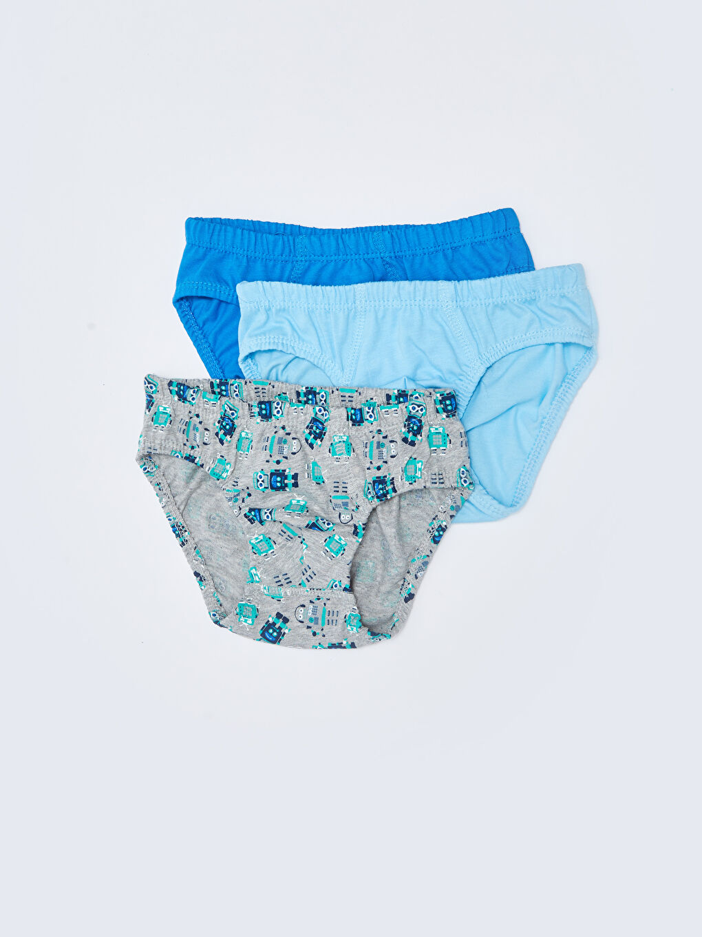 Karışık Pamuklu Erkek Çocuk Külot 3'lü-4