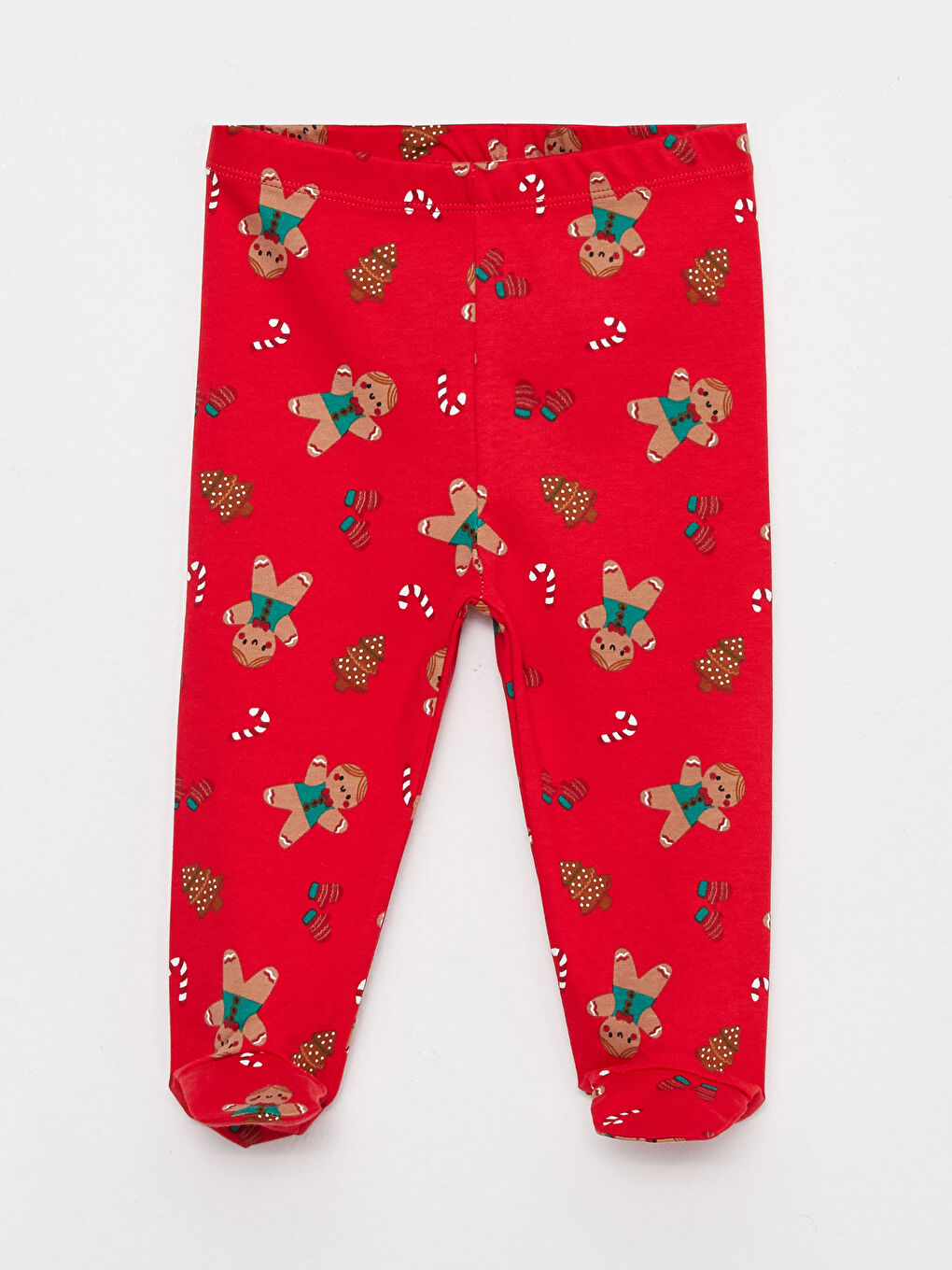 LCW baby Elastic Waist New Year Themed Baby Boy Trousers 2-Pack with Booties -W2EF34Z1-HC3