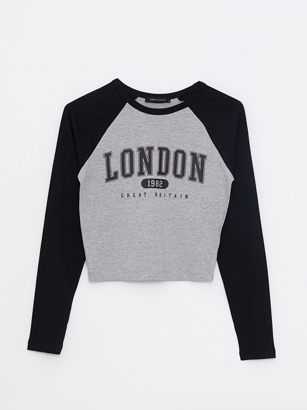LC Waikiki Crew Neck Printed Long Sleeve Women's T-Shirt -W2EF37Z8-EFN