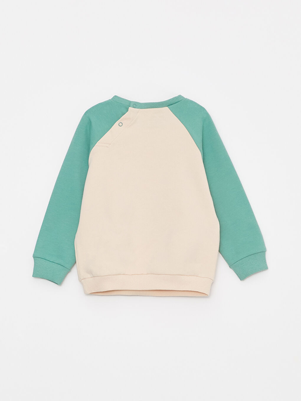 Дөңгелек жағалы ұзын жеңді баспалы ер балаға арналған свитшот пен шалбар 2-лі жинақ-2