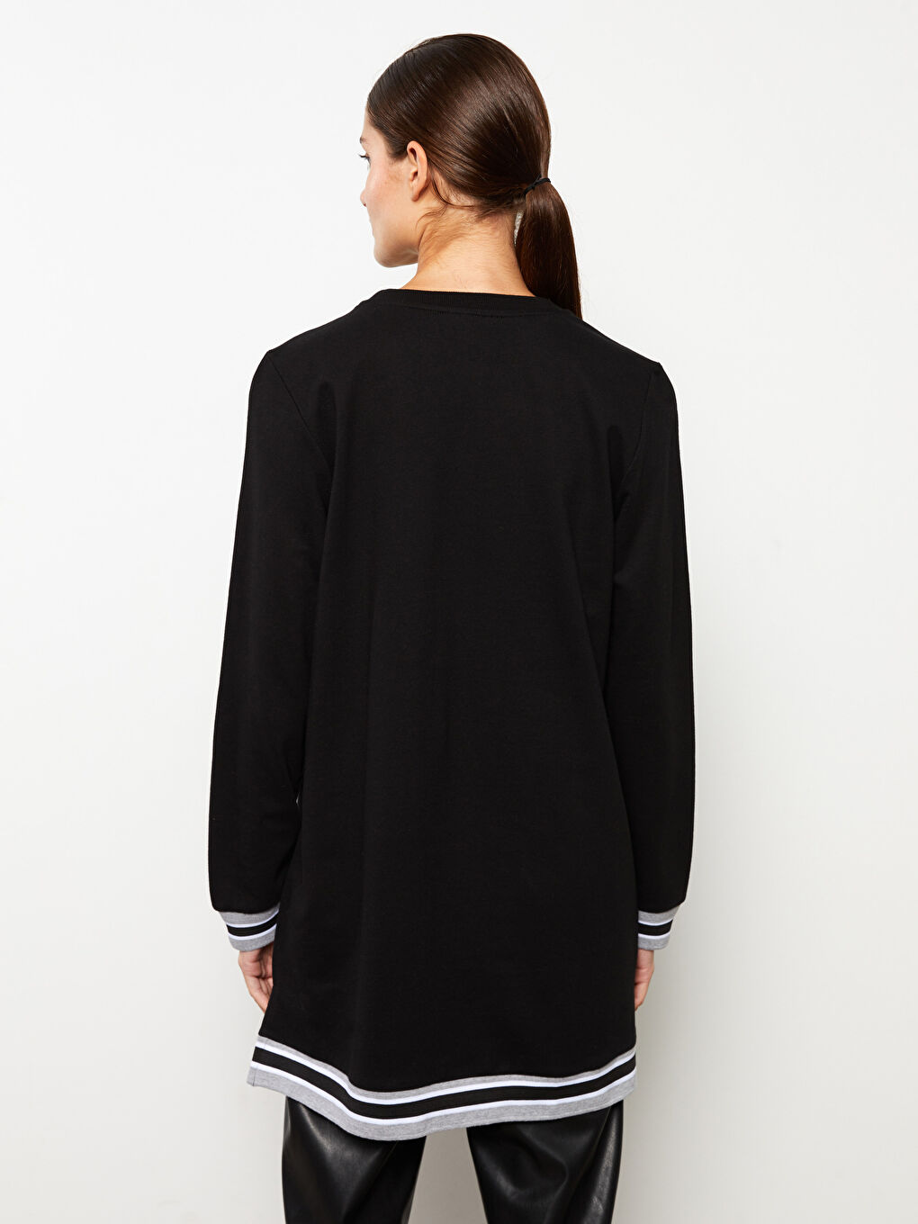 LCWAIKIKI Basic Crew Neck Plain Long Sleeve Women's Sweatshirt Tunic -W2EF54Z8-CVL
