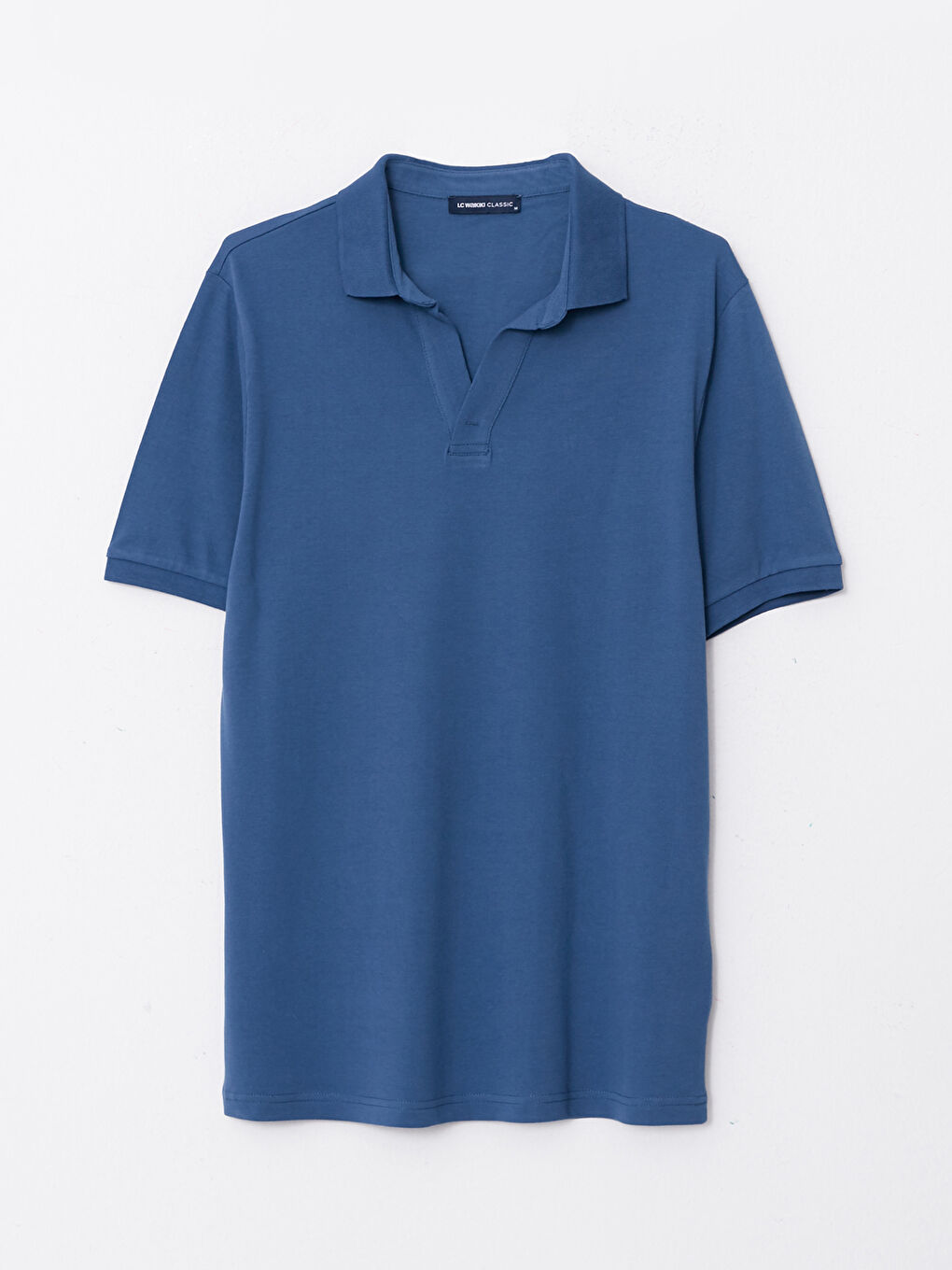 SOUTHBLUE Polo Neck Short Sleeve Linen Men's T-Shirt -W2EF61Z8-HFS