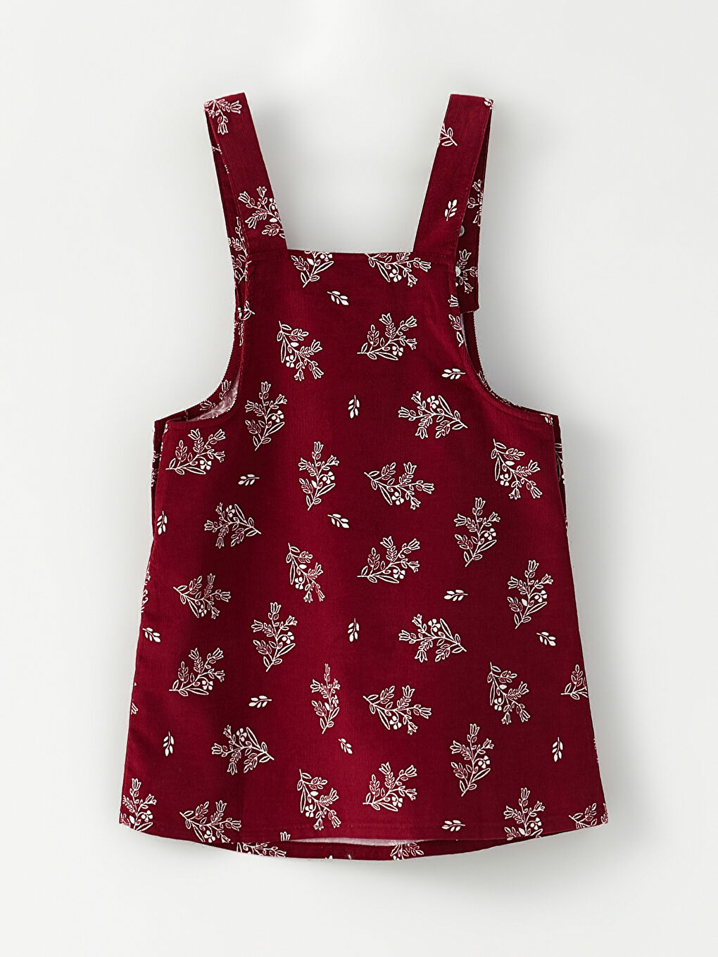 Square Collar Printed Baby Girl Salopette Dress and Pantyhose 2-Pack Set-1