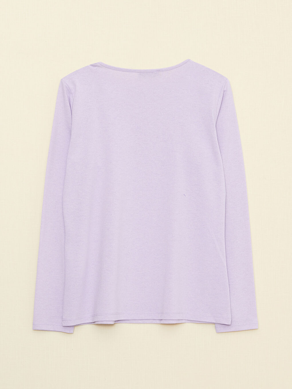 LCW ECO Rundhalsausschnitt Bedrucktes Langarm T-Shirt für Damen -W2EF80Z8-RW9