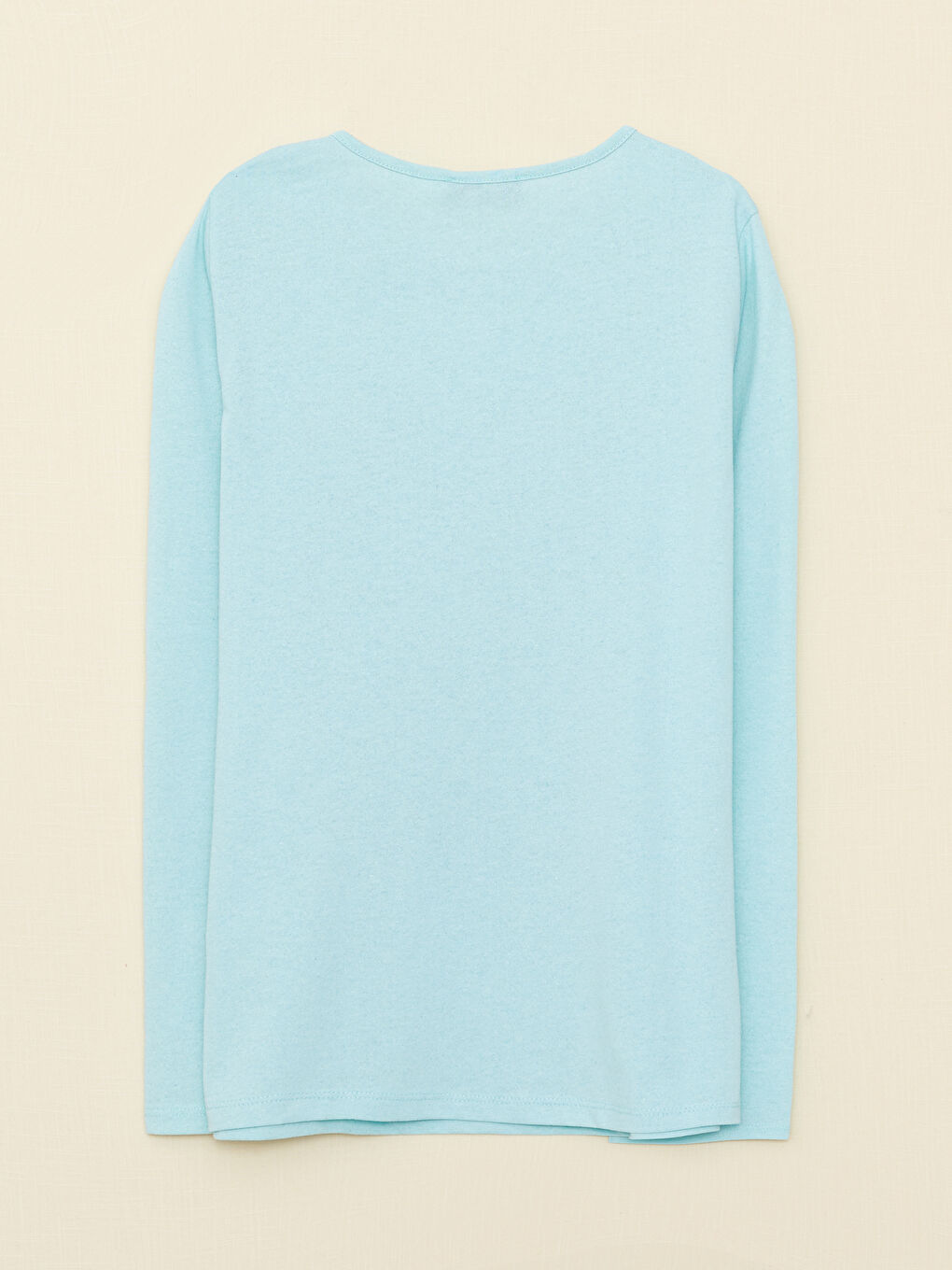 Crew Neck Printed Long Sleeve Women's T-Shirt-6