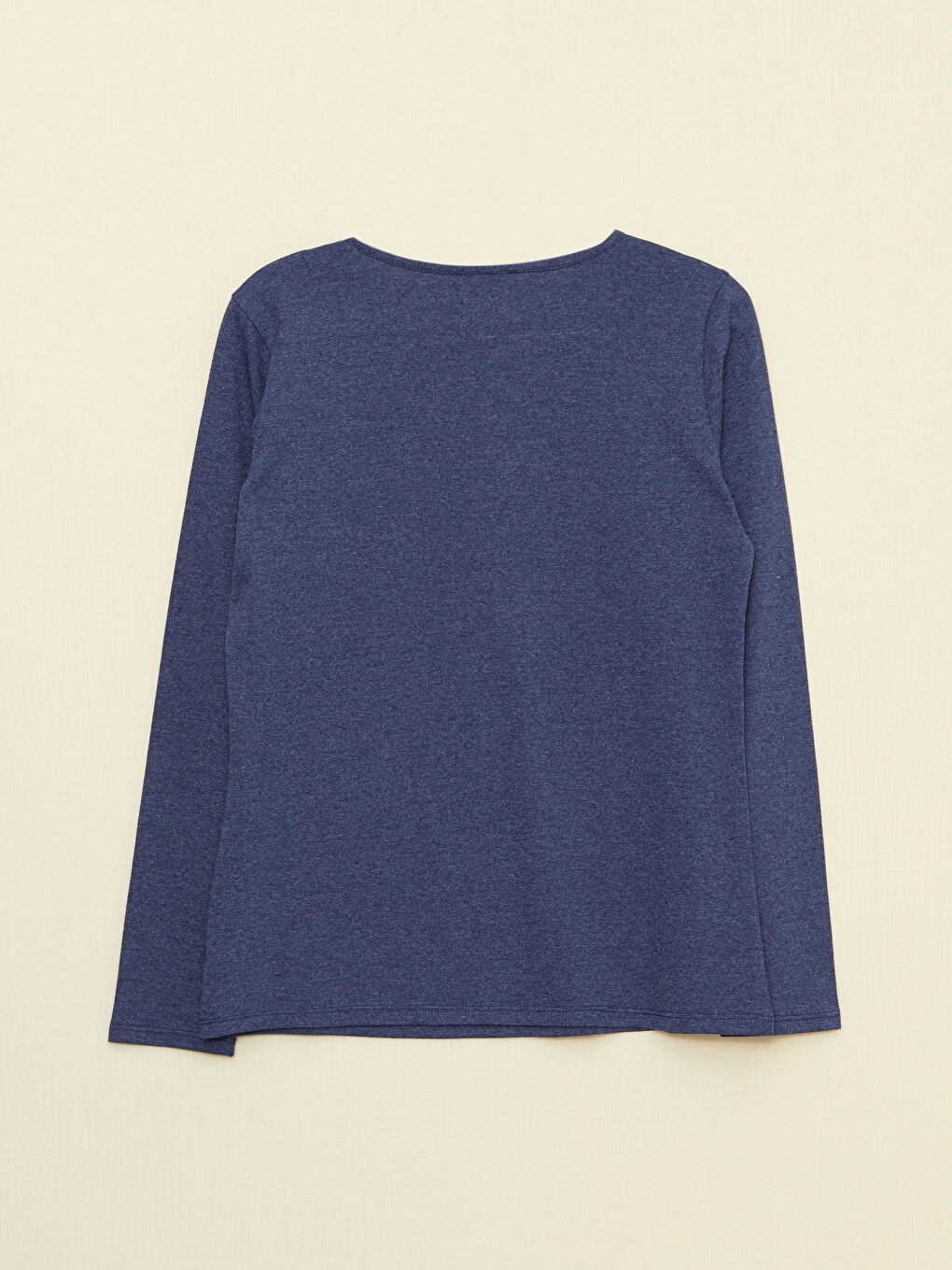 Crew Neck Printed Long Sleeve Women's T-Shirt-5