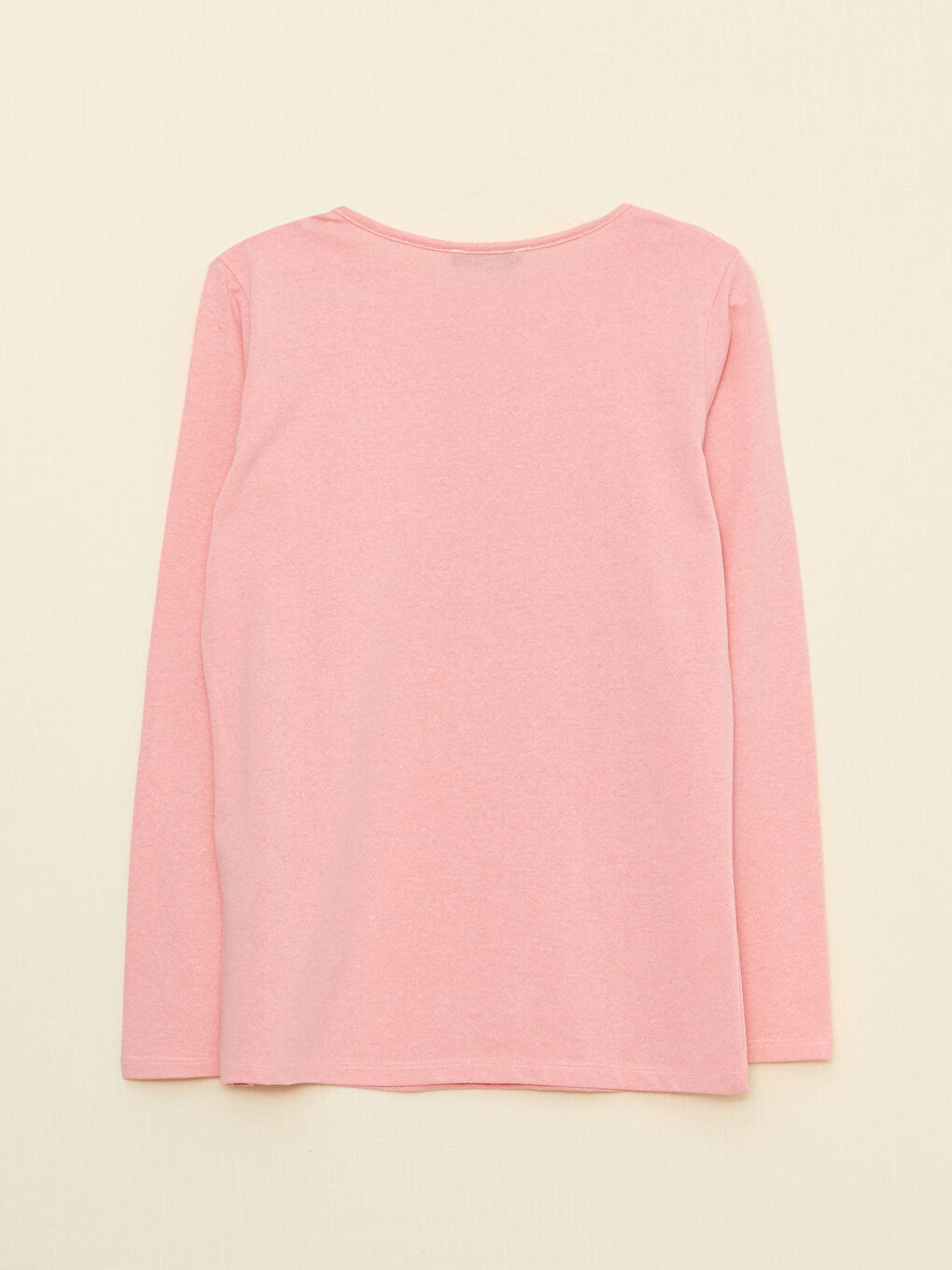 LCW ECO Rundhalsausschnitt Bedrucktes Langarm T-Shirt für Damen -W2EF86Z8-RZP