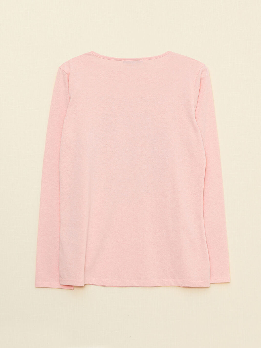 Crew Neck Printed Long Sleeve Women's T-Shirt-5