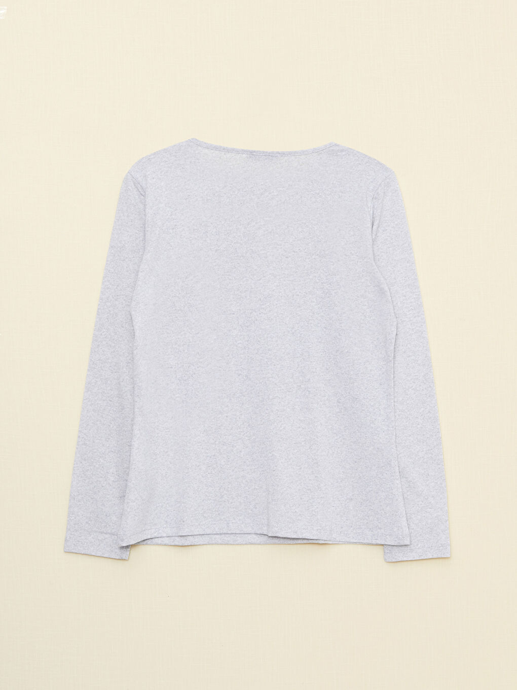Crew Neck Printed Long Sleeve Women's T-Shirt-5