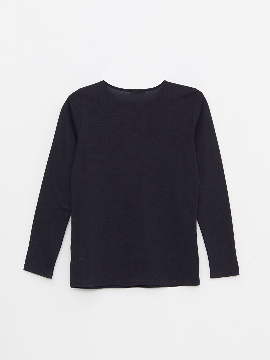 Crew Neck Printed Long Sleeve Women's T-Shirt-6