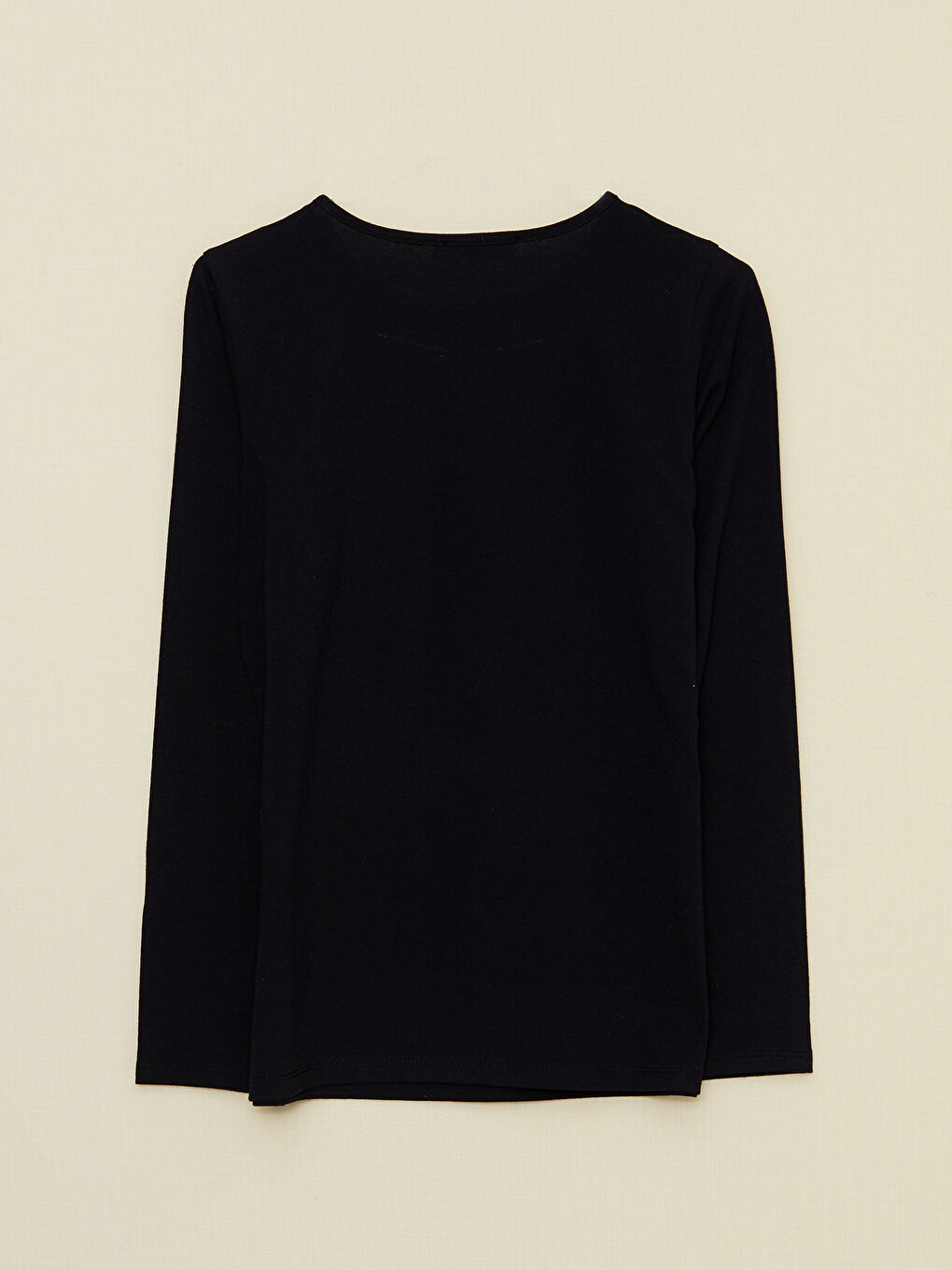 Crew Neck Patterned Long Sleeve Women's T-Shirt-6