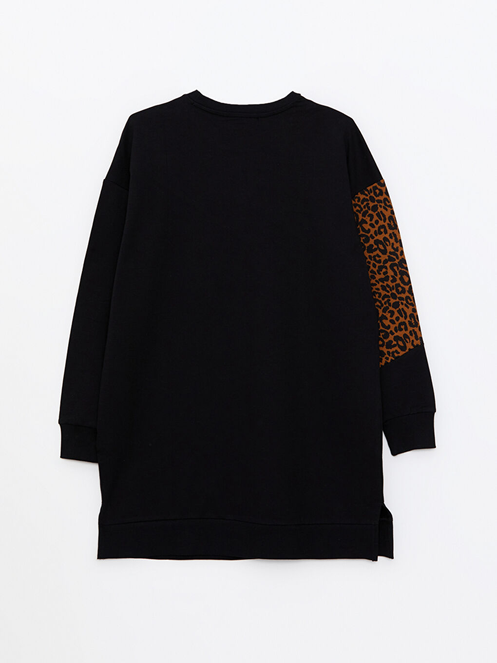 تونیکی سویتشێرتی قۆڵ درێژی چاپکراوی یەخە خڕ بۆ ژنان-6