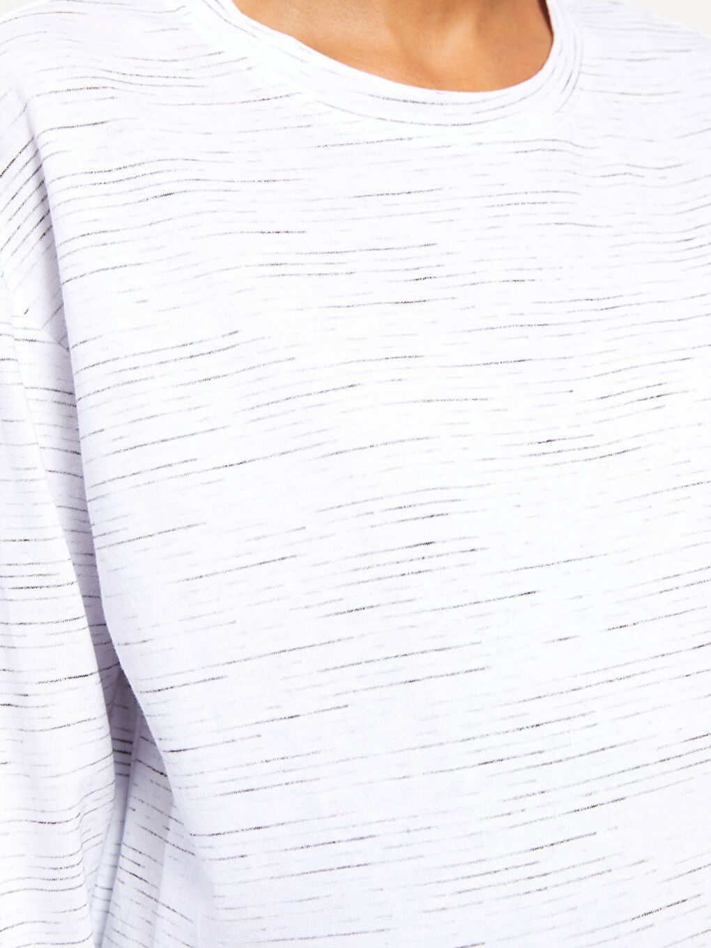 Hanorac maternitate cu guler rotund, mânecă lungă și model imprimat-3