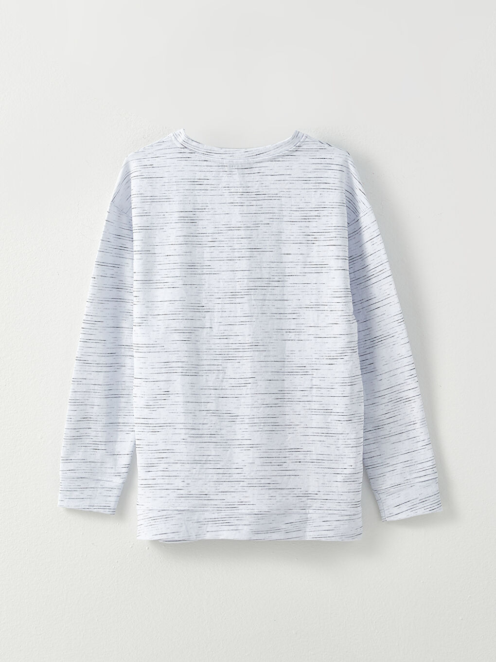 Hanorac maternitate cu guler rotund, mânecă lungă și model imprimat-6