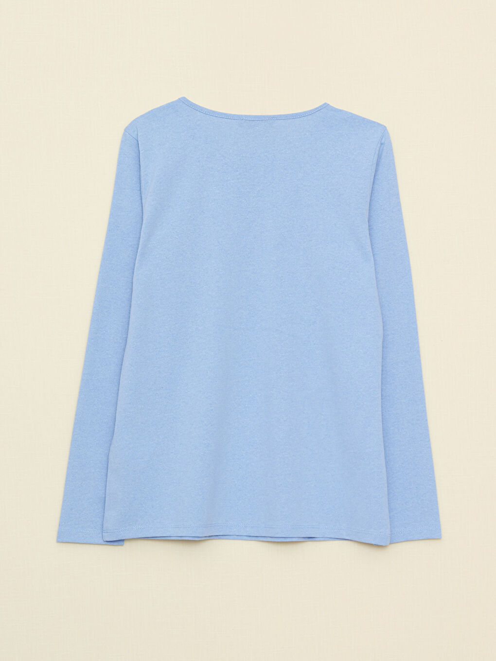 LCW ECO Rundhalsausschnitt Bedrucktes Langarm T-Shirt für Damen -W2EG30Z8-S87