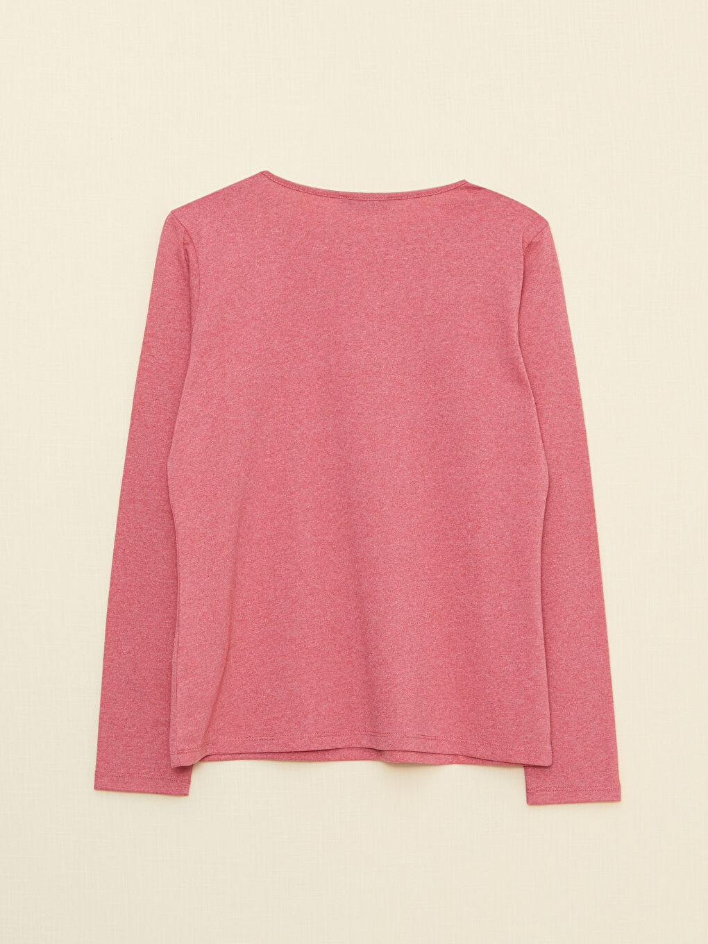 Crew Neck Printed Long Sleeve Women's T-Shirt-6