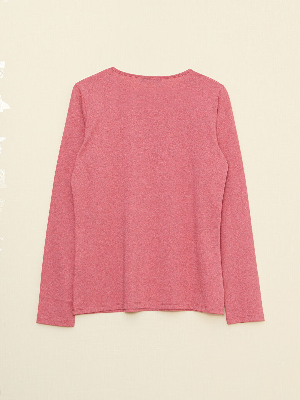 Crew Neck Printed Long Sleeve Women's T-Shirt-5