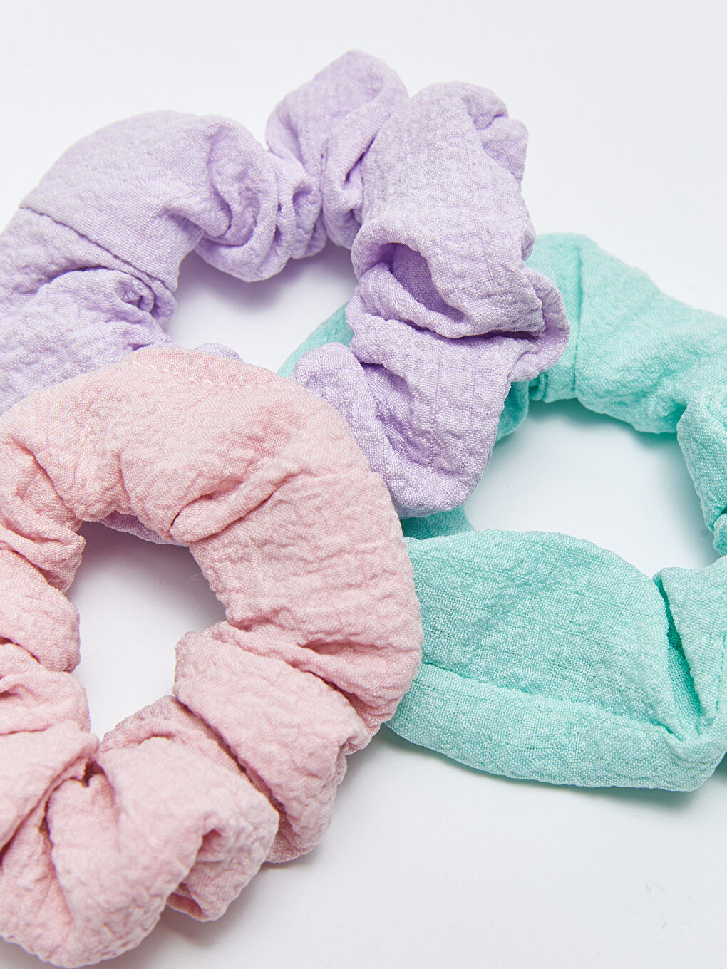 مشبك شعر مستقيم مطاطي مجعد - عبوة من 3 قطع-4