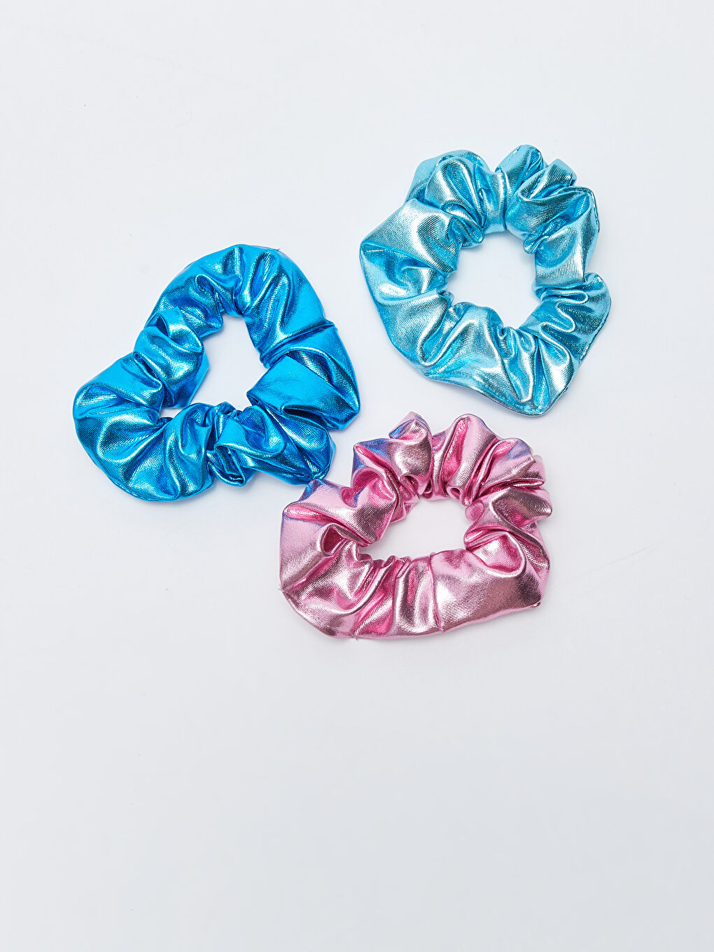 Shiny Shirred Elastic Hair Clip 3 Pack -W2EG39Z8-M0T