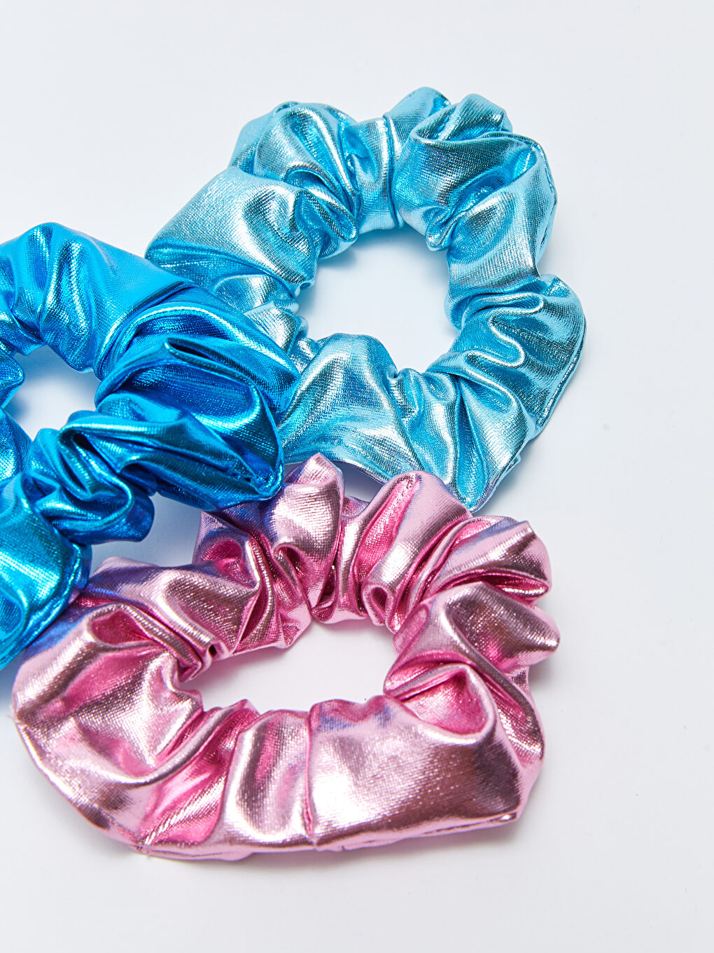 Shiny Shirred Elastic Hair Clip 3 Pack -W2EG39Z8-M0T