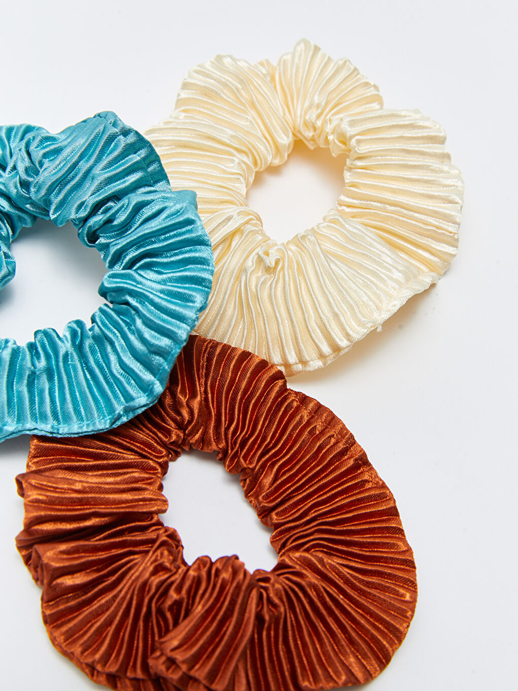 Блестящая Эластичная Заколка для Волос с Рюшами, 3 шт.-3