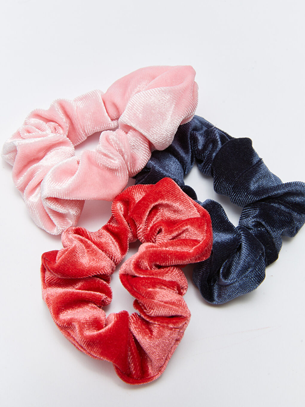 مشبك شعر مطاطي لامع مجعد - عبوة من 3 قطع-2