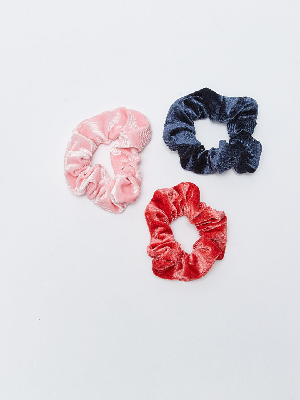 مشبك شعر مطاطي لامع مجعد - عبوة من 3 قطع-3