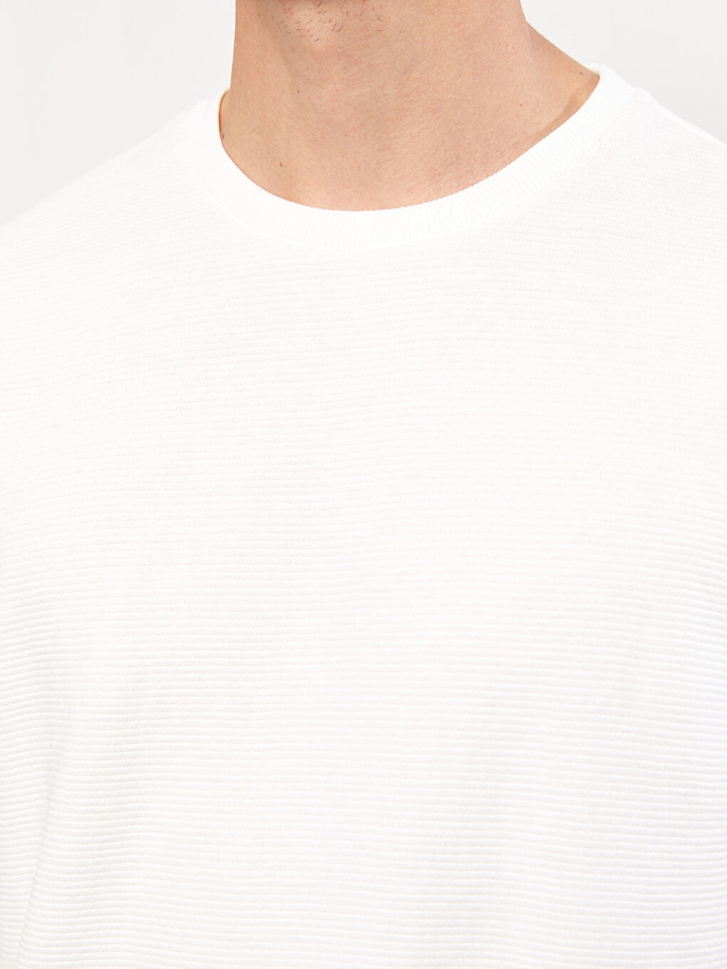 XSIDE Bisiklet Yaka Uzun Kollu Erkek Sweatshirt -W2EH17Z8-R5B