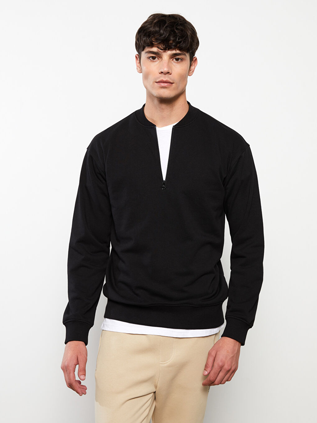 جاكت كلية كم طويل للرجال بقصة عادية-1