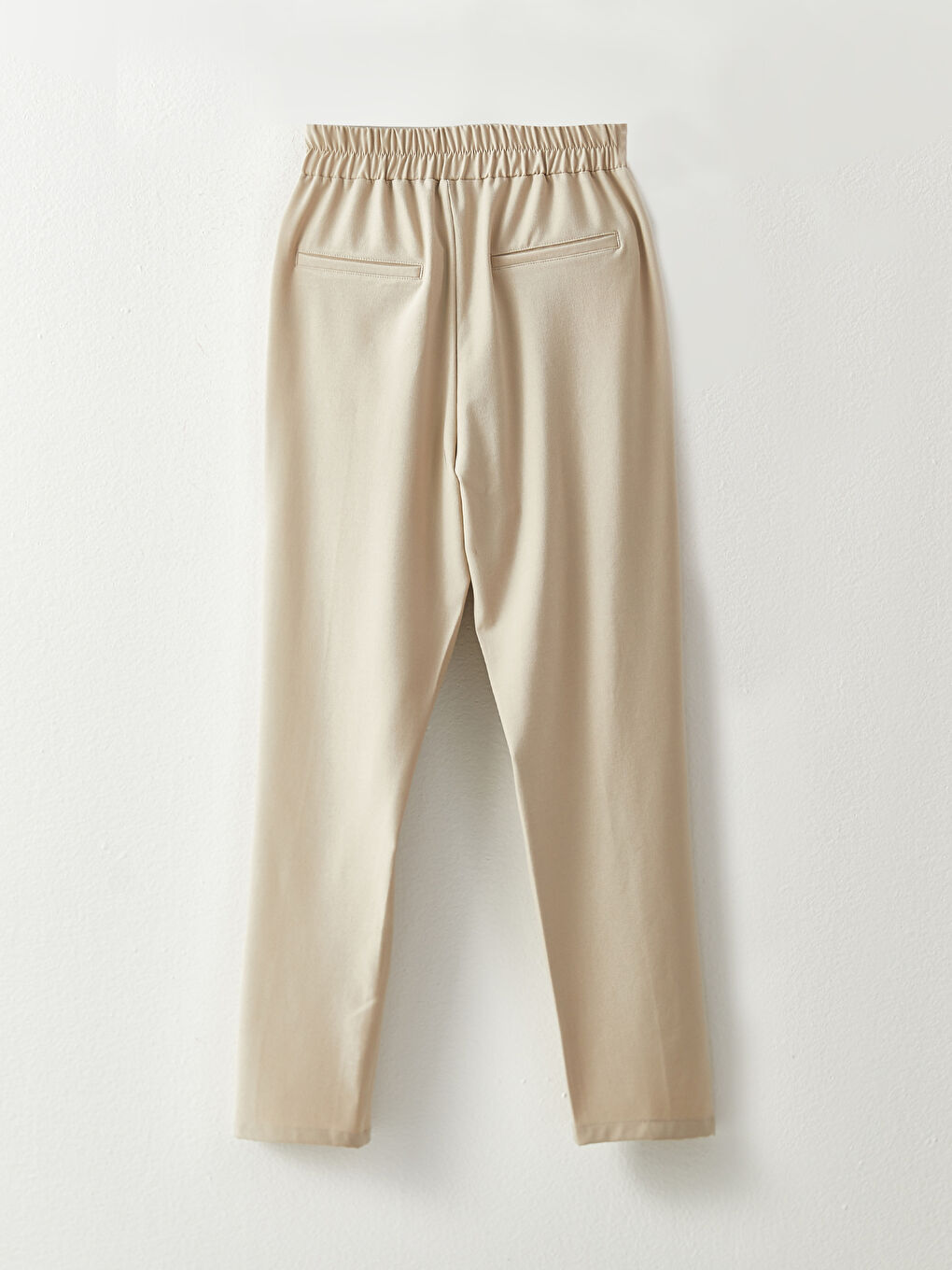 Women's Relaxed Fit Plain Trousers-6