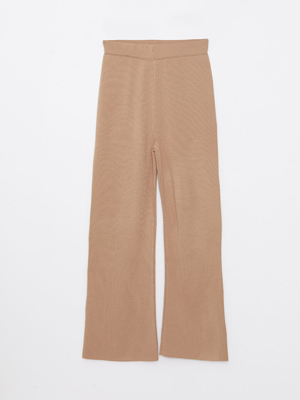 Women's Elasticated Waist Plain Knitwear Trousers -W2EH46Z8-FM0