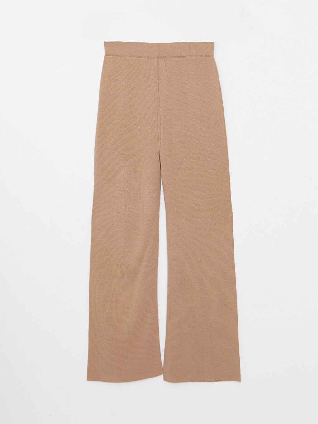 Women's Elasticated Waist Plain Knitwear Trousers -W2EH46Z8-FM0