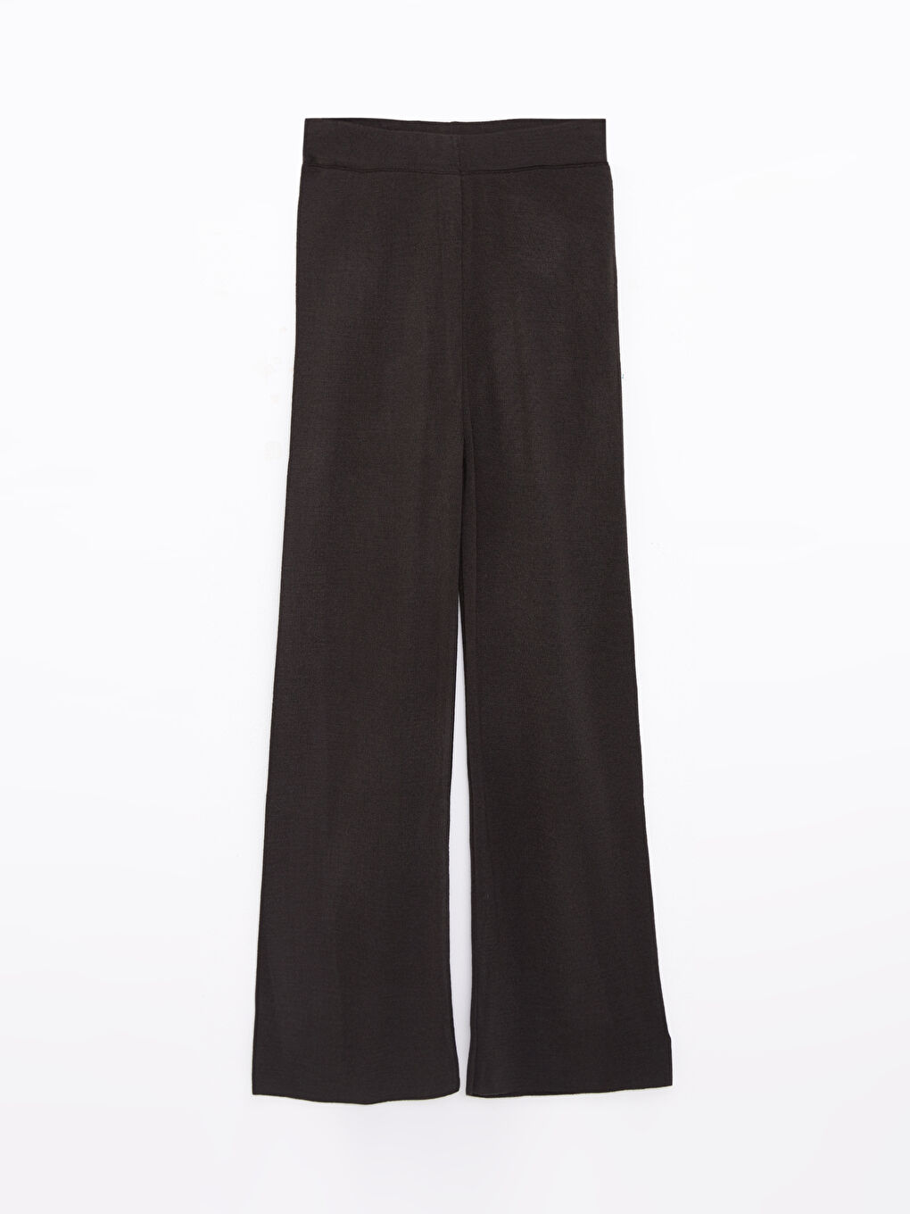 Women's Elasticated Waist Plain Knitwear Trousers-6