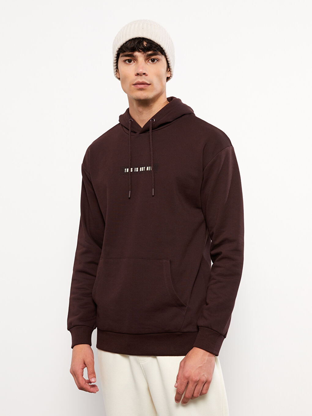 Long Sleeve Printed Men's Thick Hoodie-3
