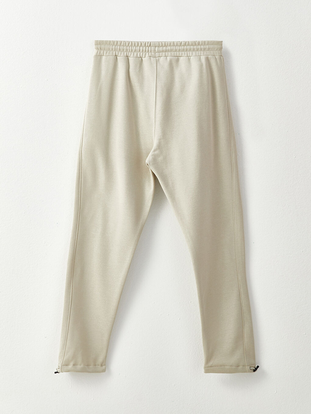 Gri Dar Kalıp Erkek Kalın Eşofman Altı-6