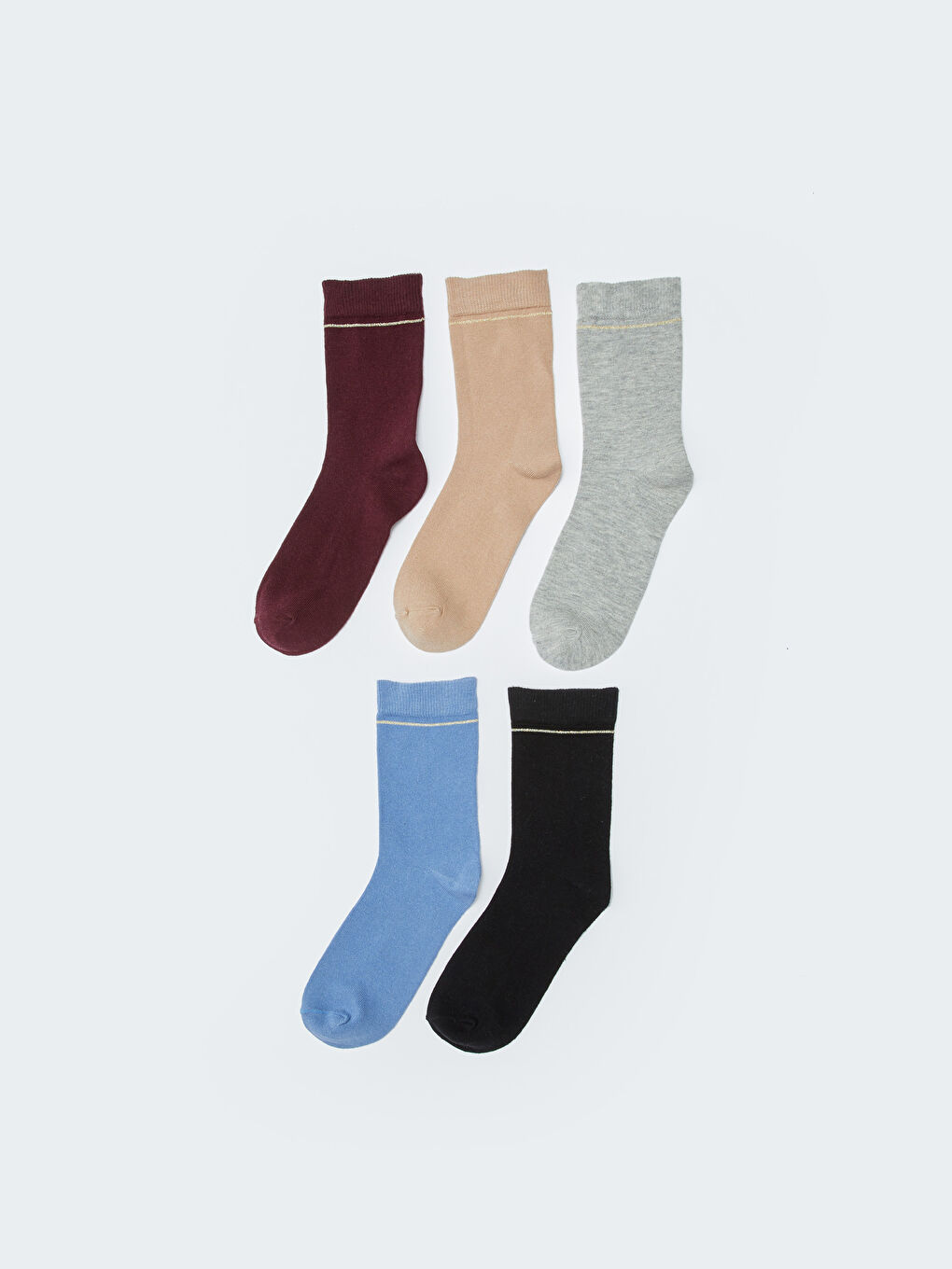LCW DREAM Glitter Detailed Women's Socks 5 Pack -W2EH92Z8-J0S