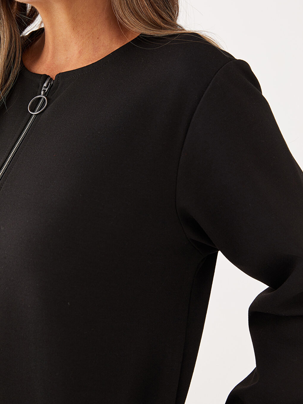 عەبایەی یه‌خه‌ی كراس سادە قۆڵ درێژ بۆ ژنان-3