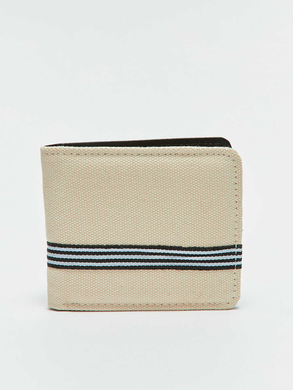 Ekru Çizgili Erkek Cüzdan