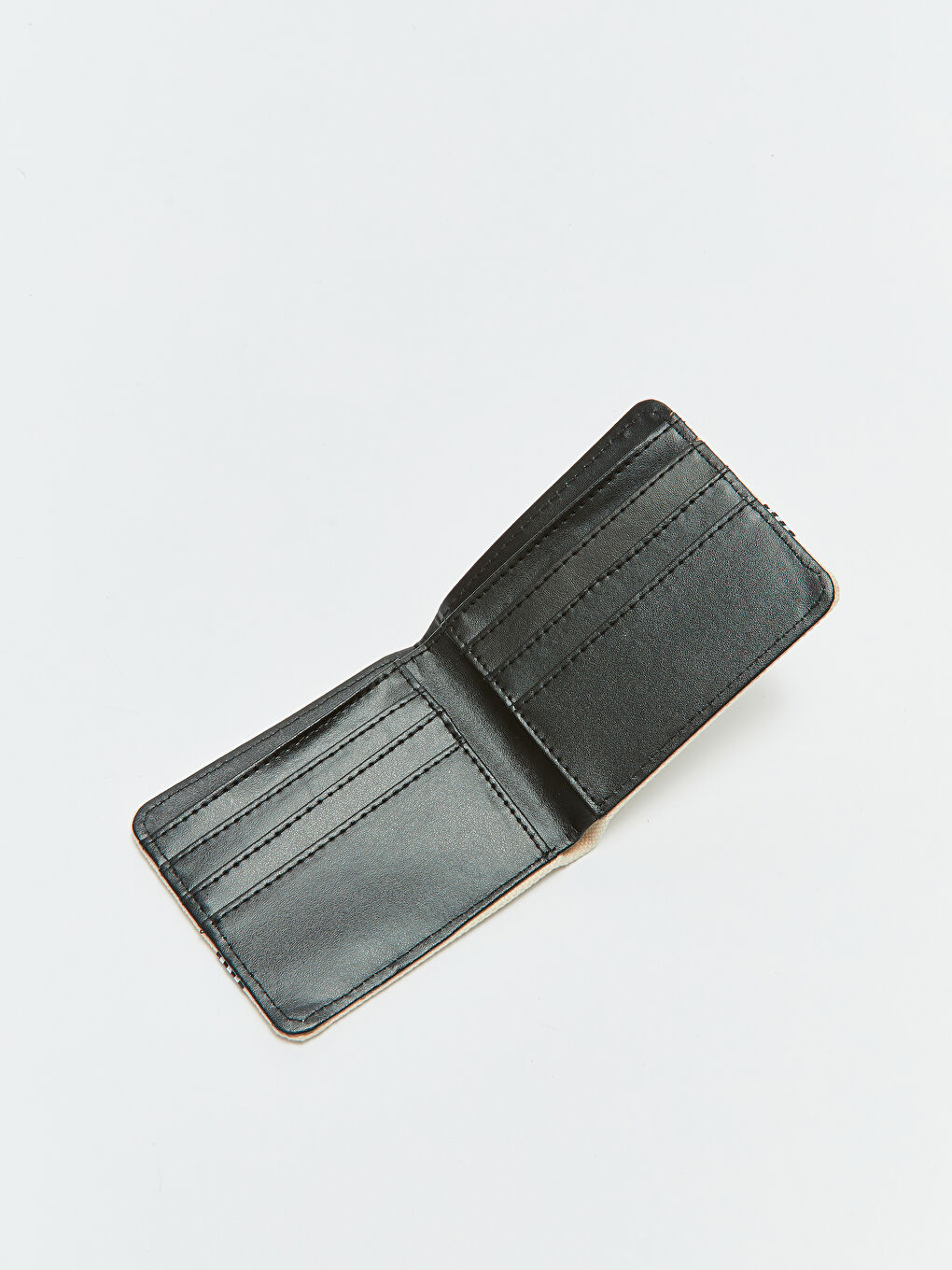 Ekru Çizgili Erkek Cüzdan-2