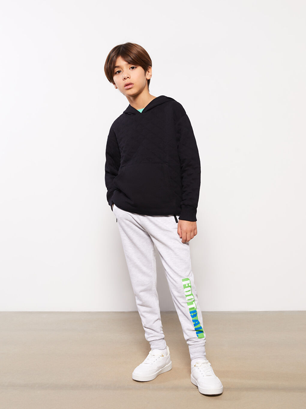 بنطلون رياضي للأولاد بطبعة بخصر مرن-1