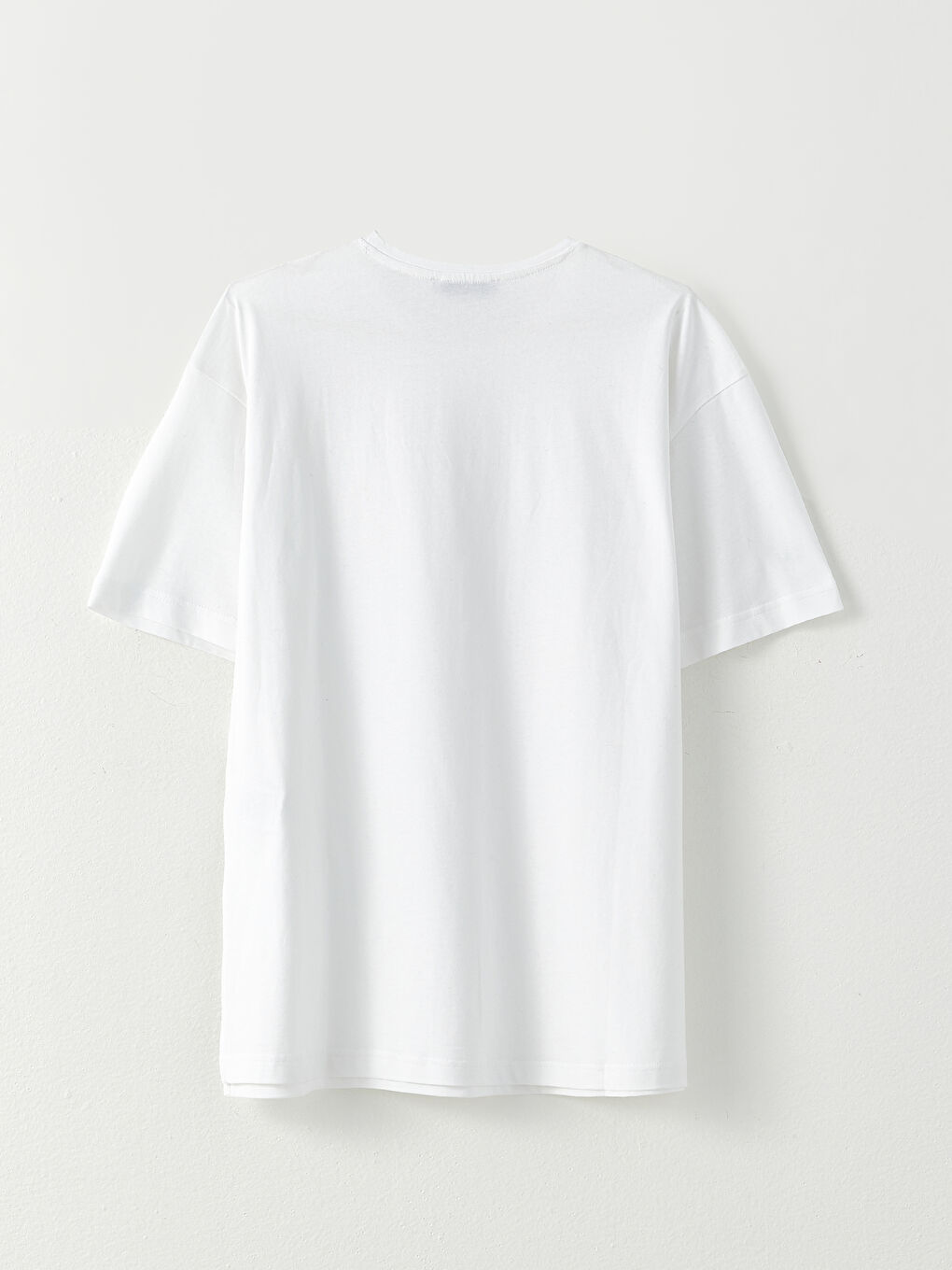 Crew Neck Straight Short Sleeve Cotton Women's T-Shirt-6