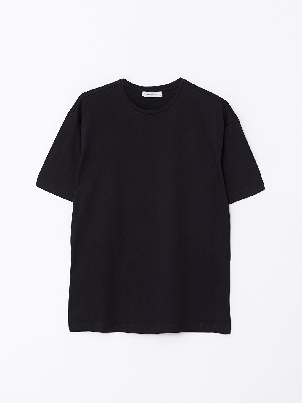 Tricou de Damă din Bumbac cu Mânecă Scurtă și Guler Rotund-5