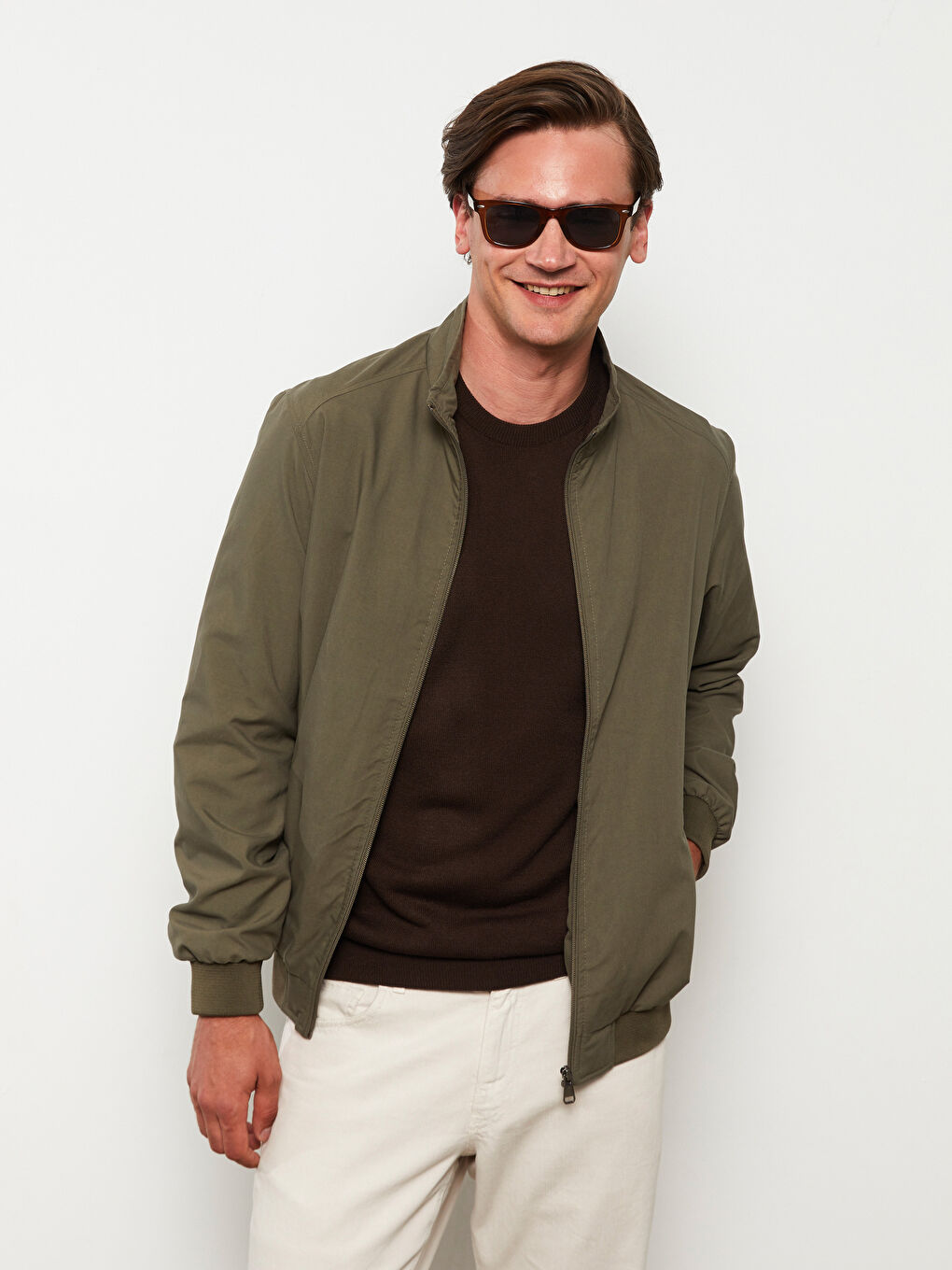 Standard Fit Funnel Neck Men's Coat