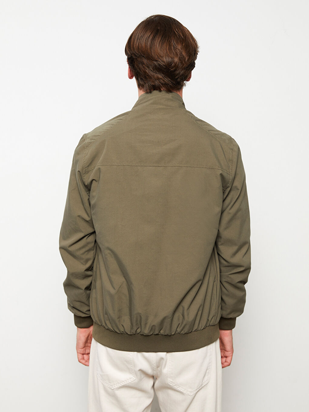 Standard Fit Funnel Neck Men's Coat-4