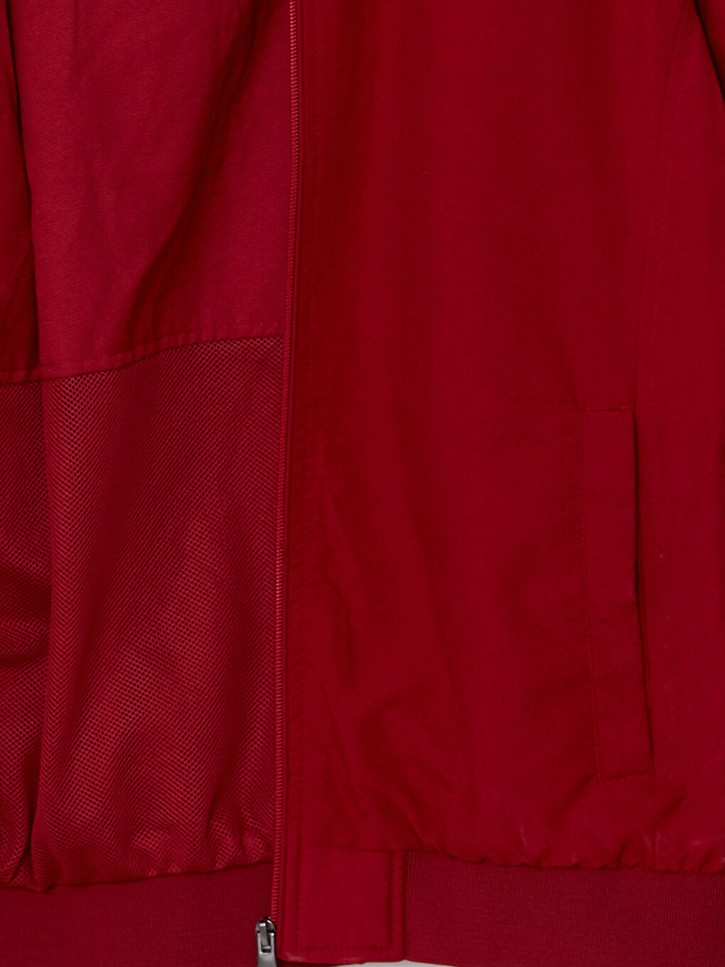 Kırmızı Standart Kalıp Dik Yaka Erkek Mont-7